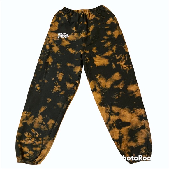 SOLD. Buffalo reverse tie dye bleached sweatpants - Picture 2 of 6